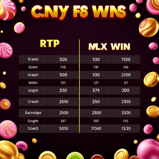Sweet Bonanza RTP and max win comparison chart candy slot