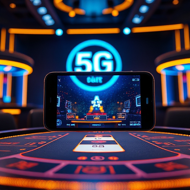 Pragmatic Play mobile streaming live dealer table with 5G signal
