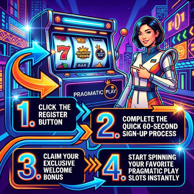 Register online casino Singapore welcome bonus poster Pragmatic Play slots